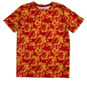 BCG Kids Red and Yellow Camo Tee